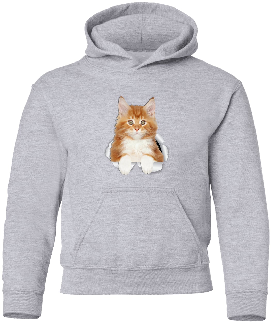 G185B Gildan Youth Pullover Hoodie - Sport Grey