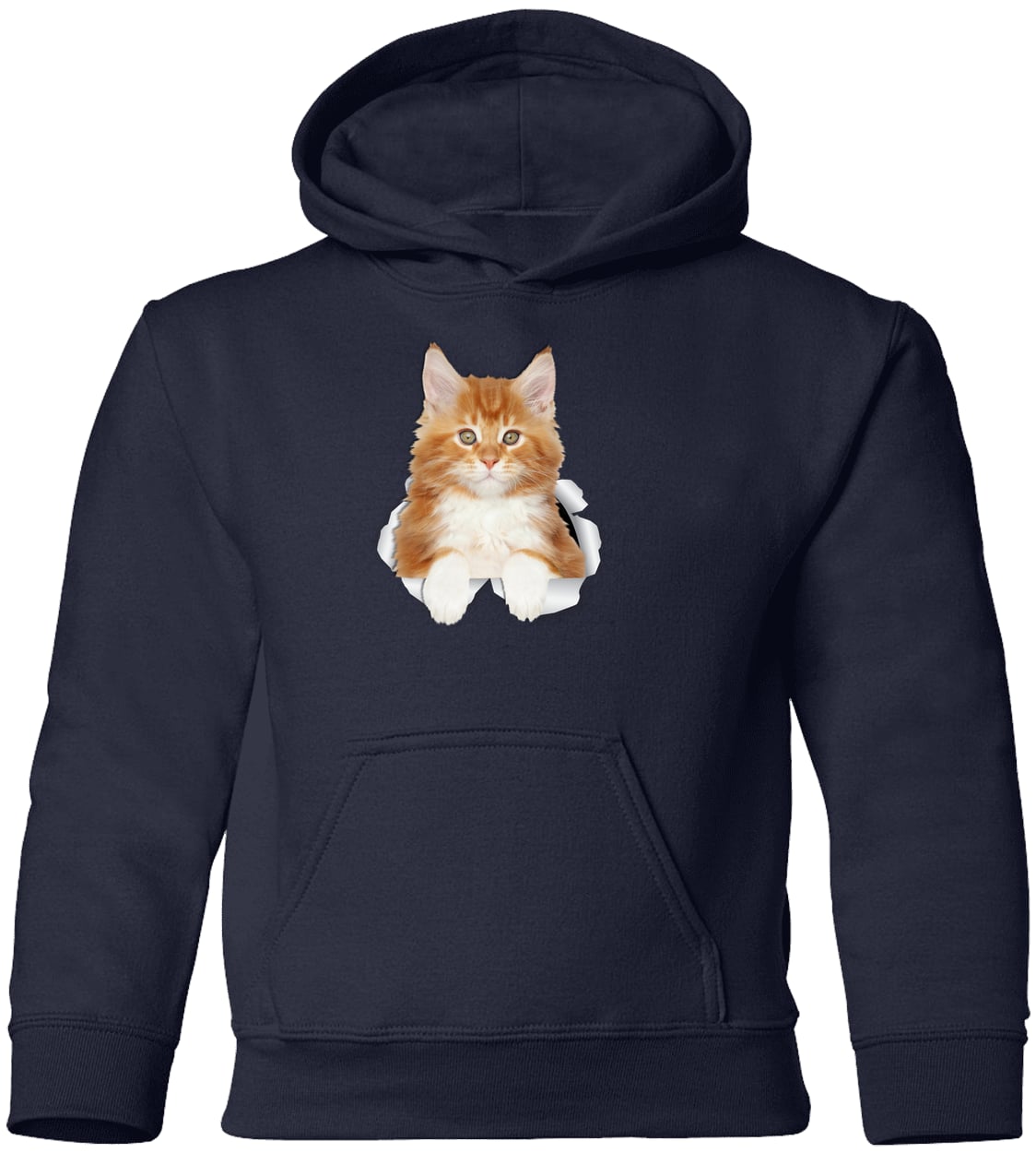 G185B Gildan Youth Pullover Hoodie - Navy
