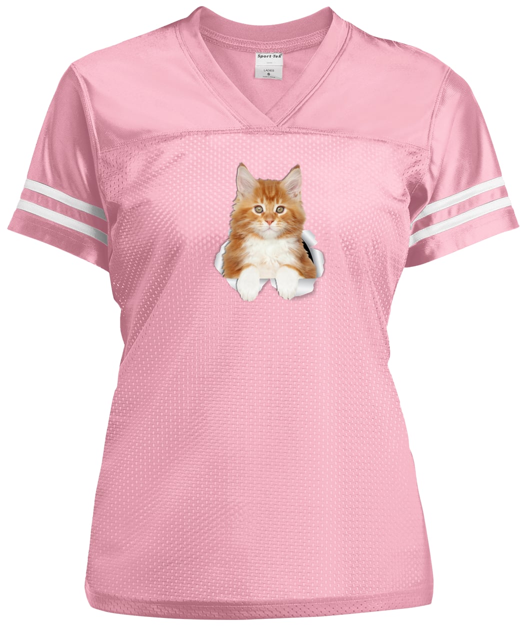 LST307 Sport-Tek Ladies' Replica Jersey - Light Pink/White