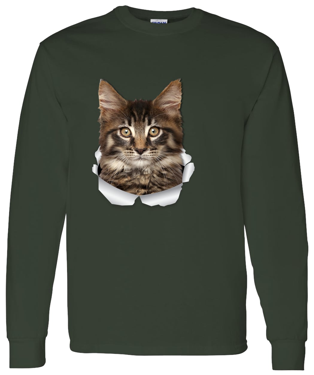 G540 LS T-Shirt 5.3 oz. - Forest Green