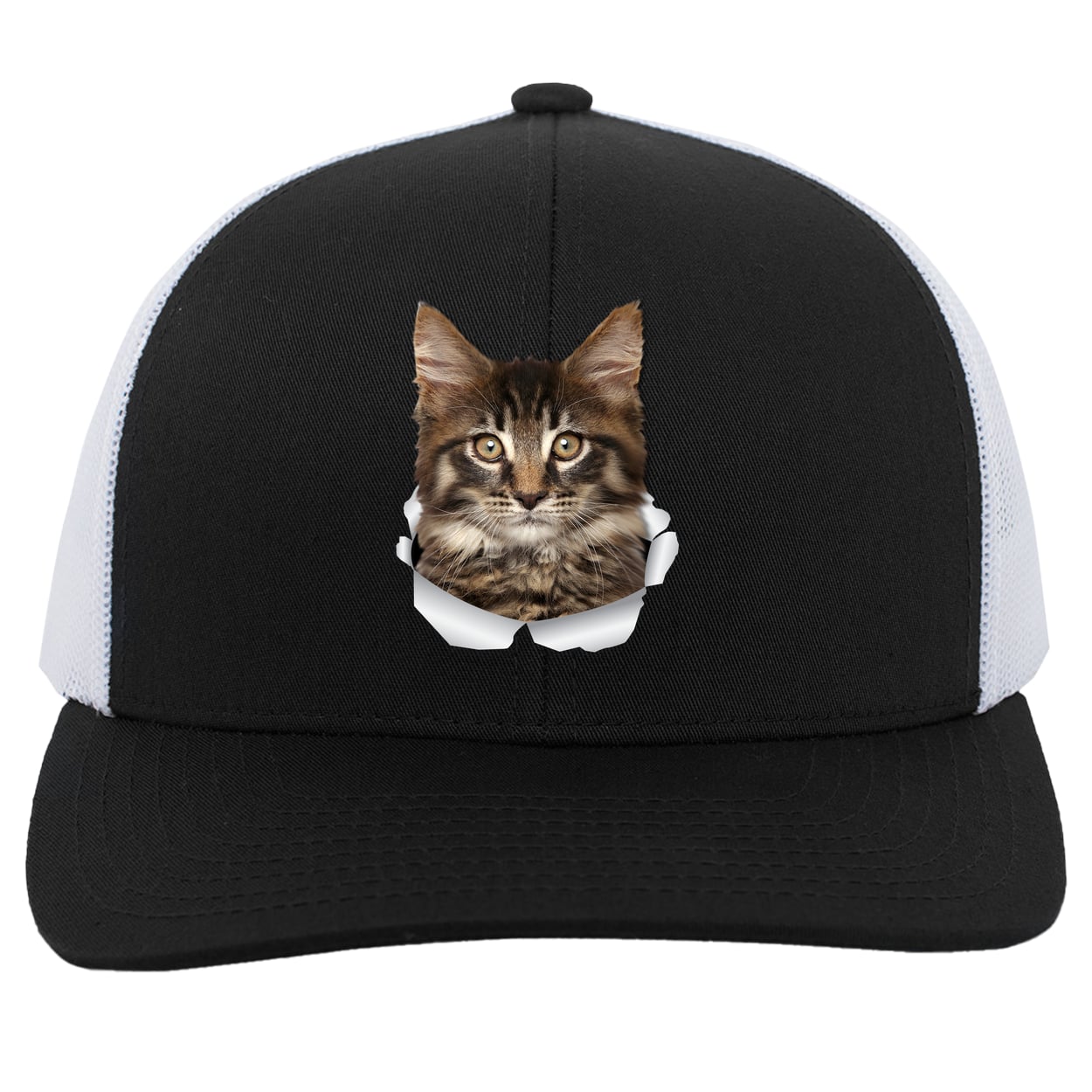 104C Trucker Snap Back - Black/White