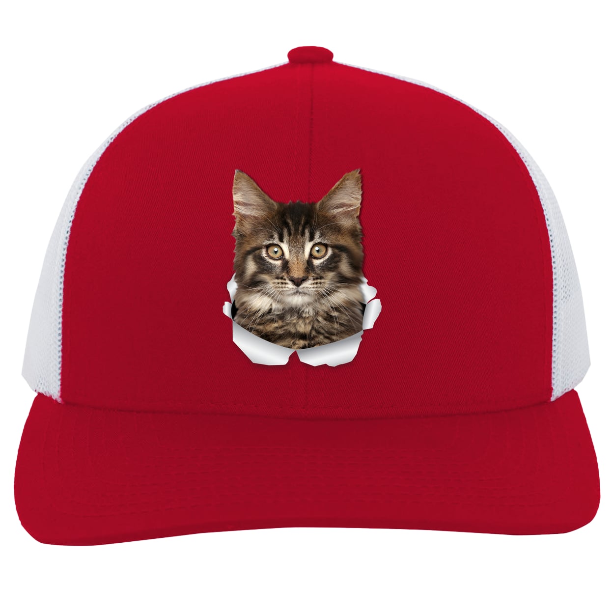 104C Trucker Snap Back - Red/White