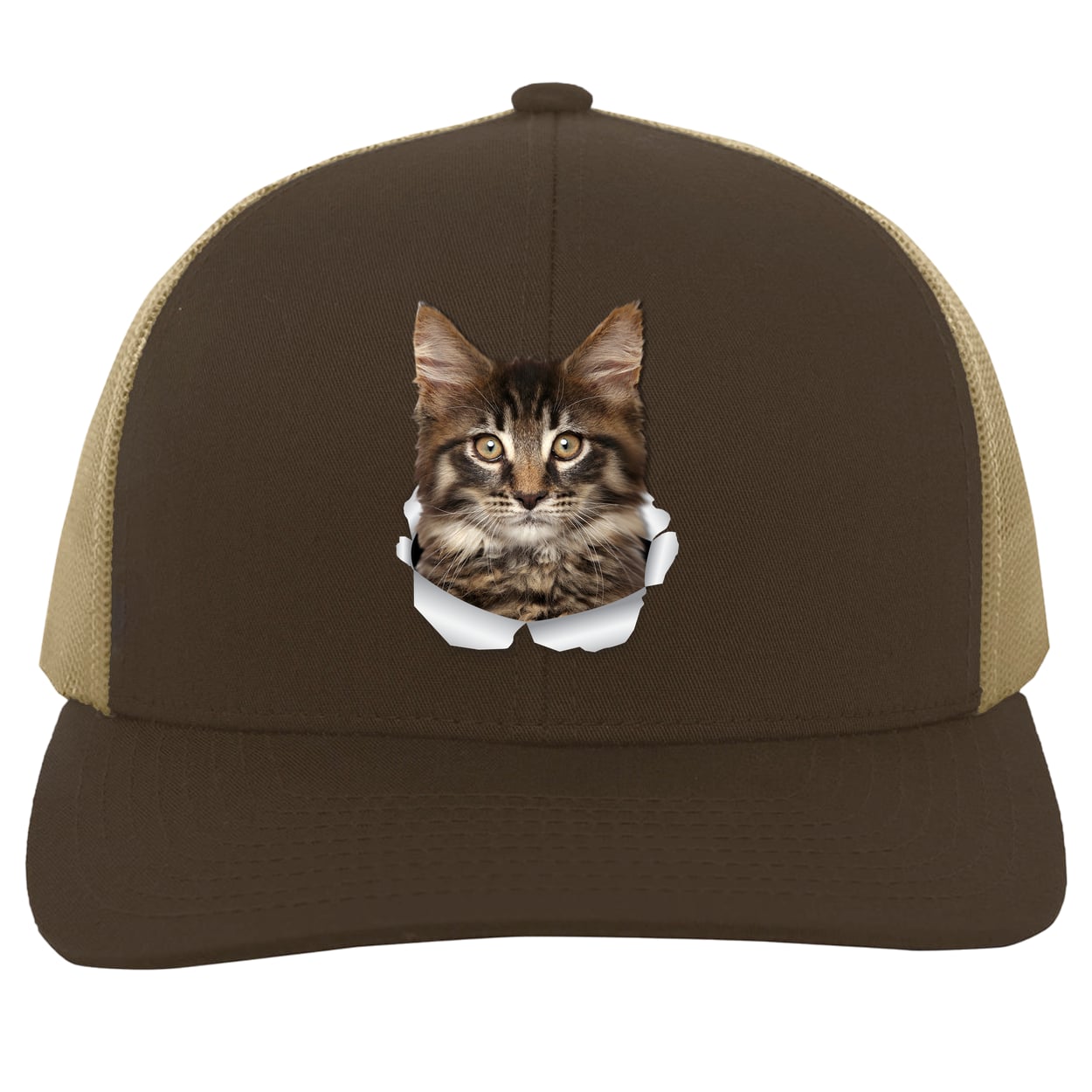 104C Trucker Snap Back - Brown/Khaki