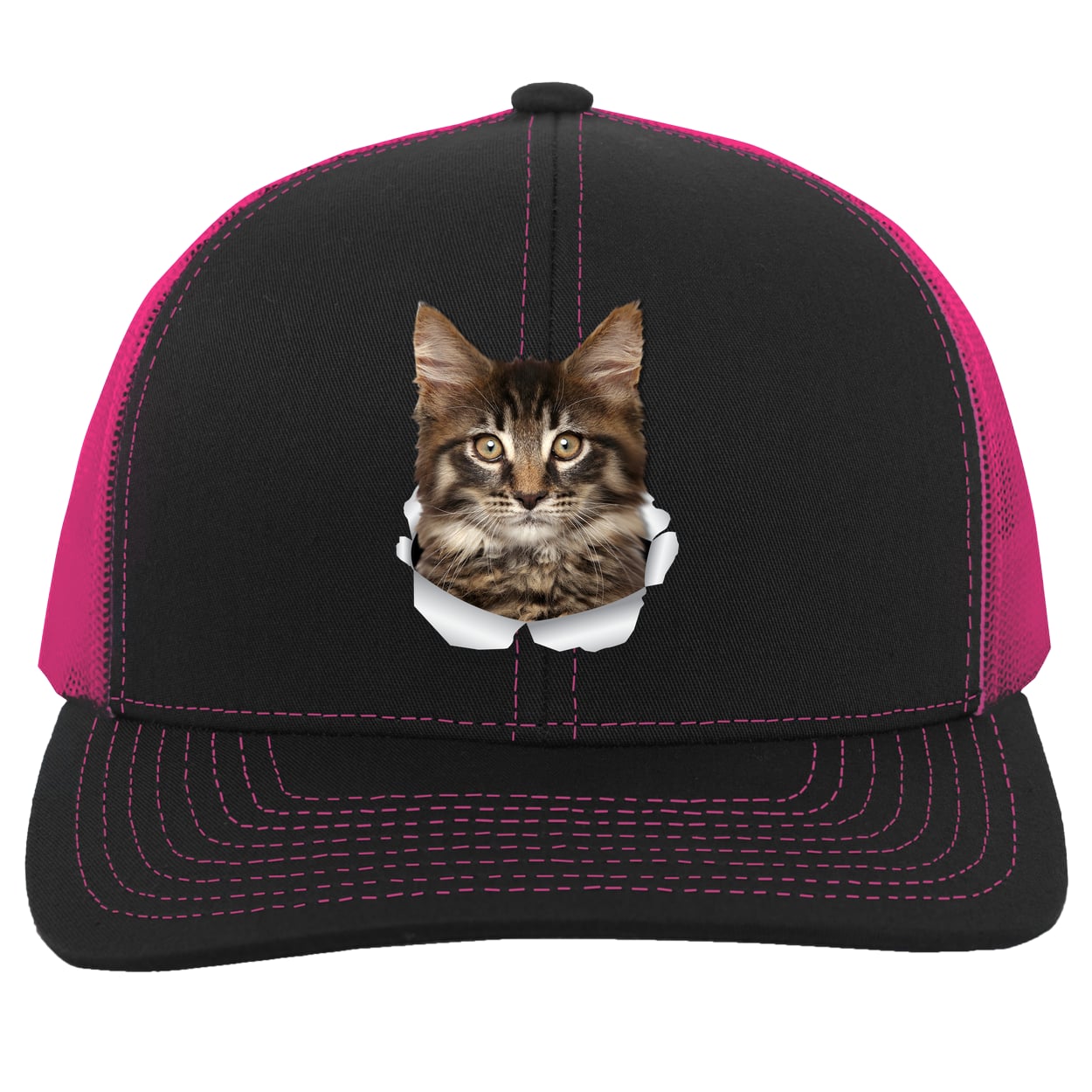 104C Trucker Snap Back - Black/Pink