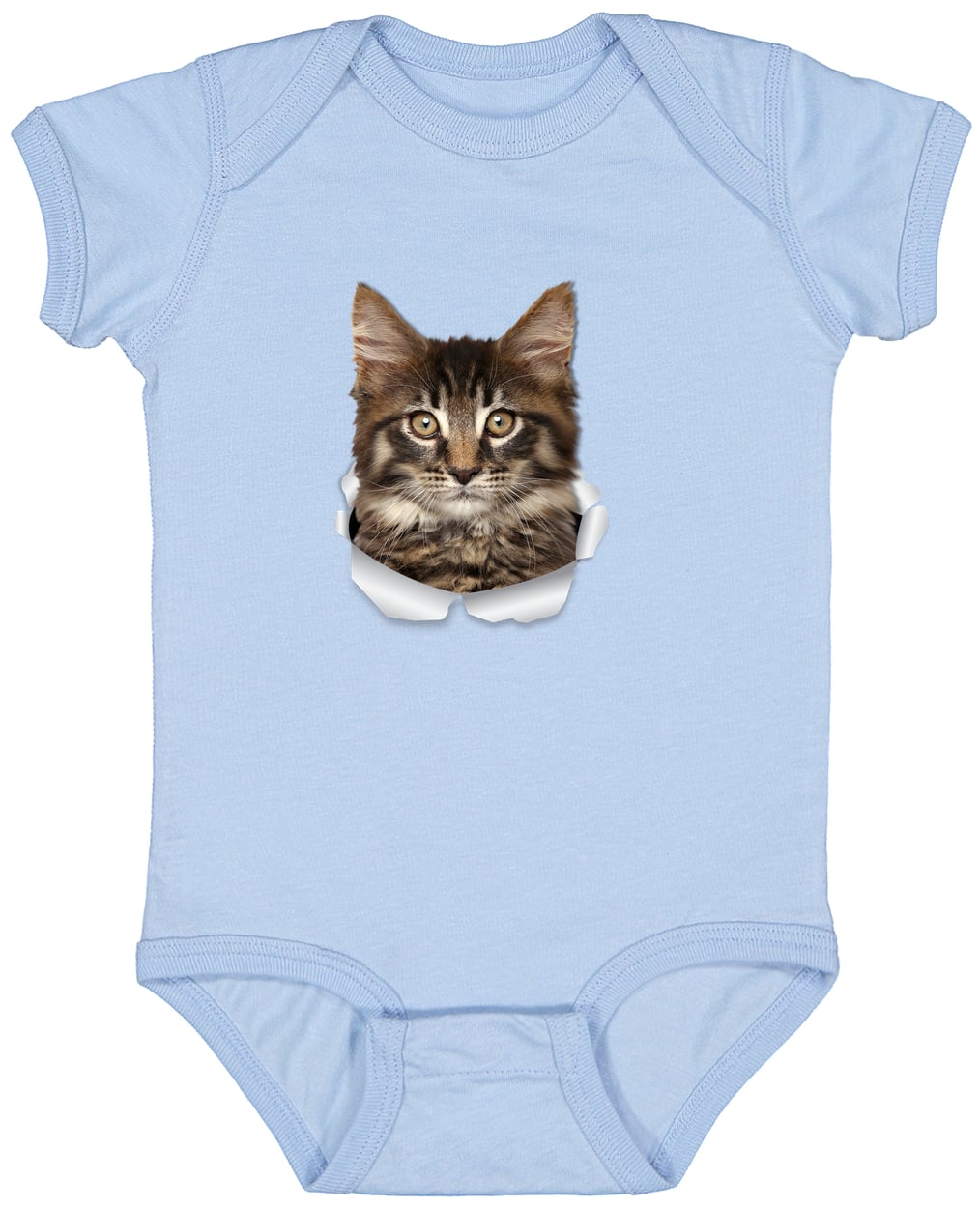 4424 Infant Fine Jersey Bodysuit - Light Blue