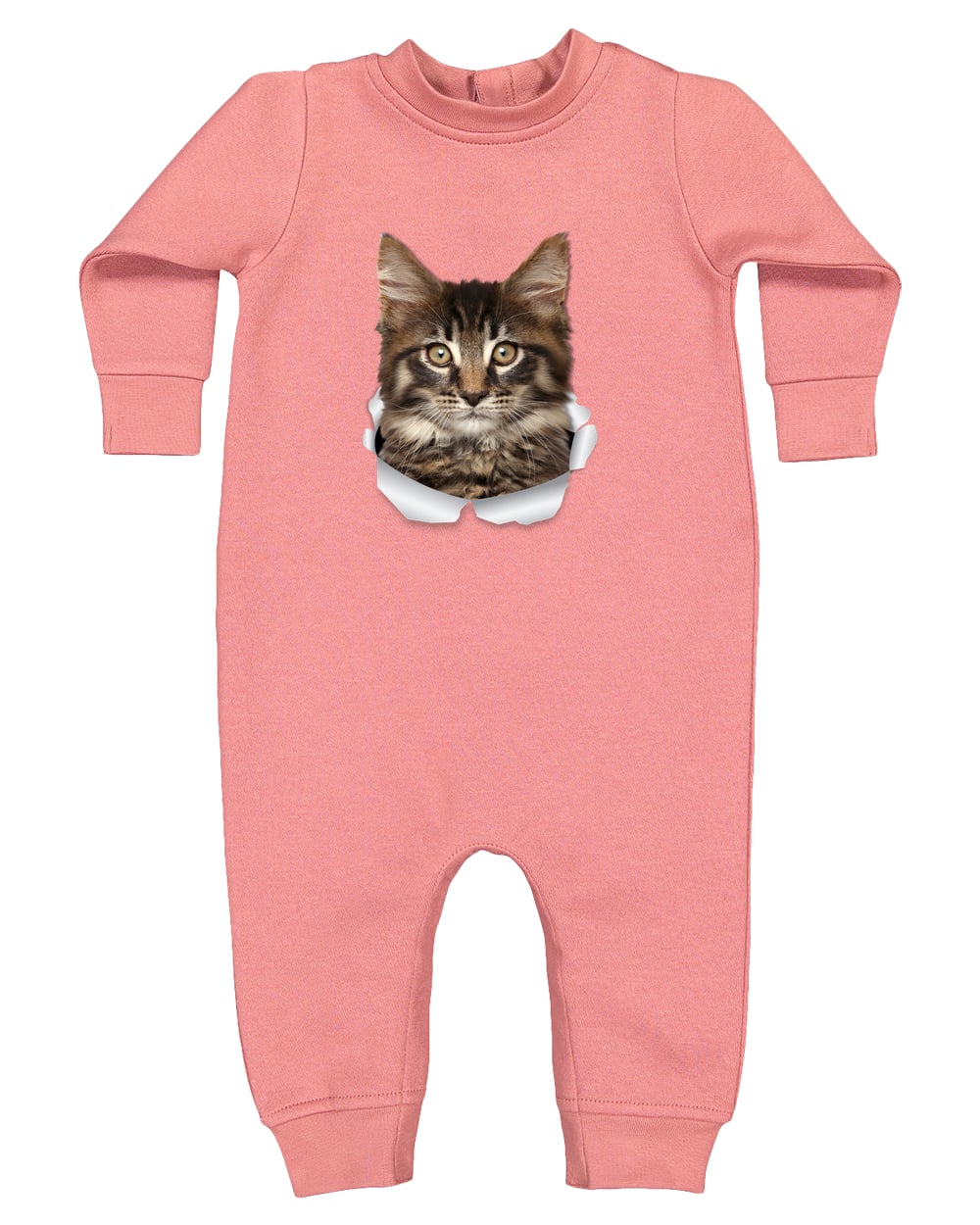 4447 Rabbit Skins Infant Fleece One-Piece Bodysuit - Mauvelous