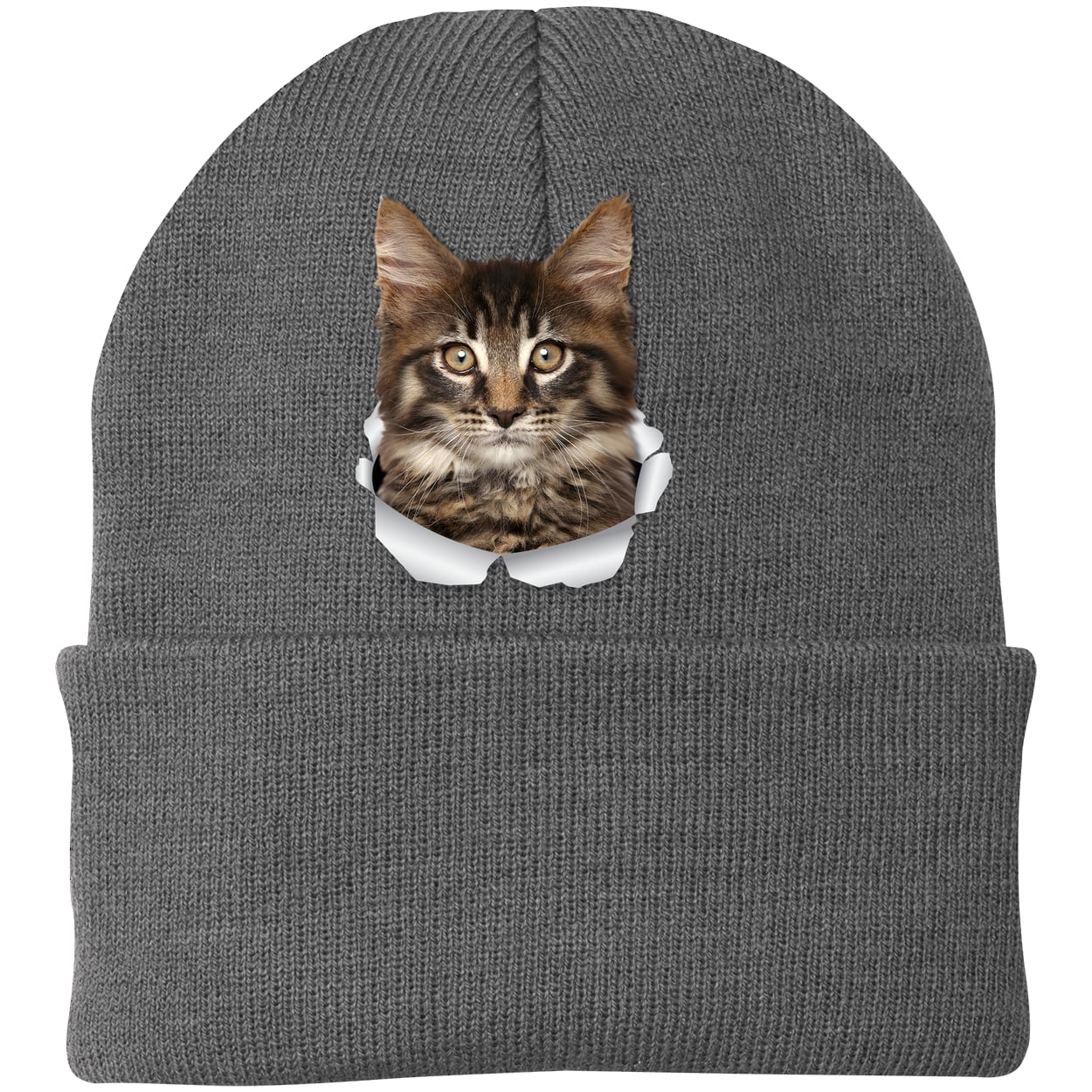 CP90 Port & Company Knit Beanie - Athletic Oxford