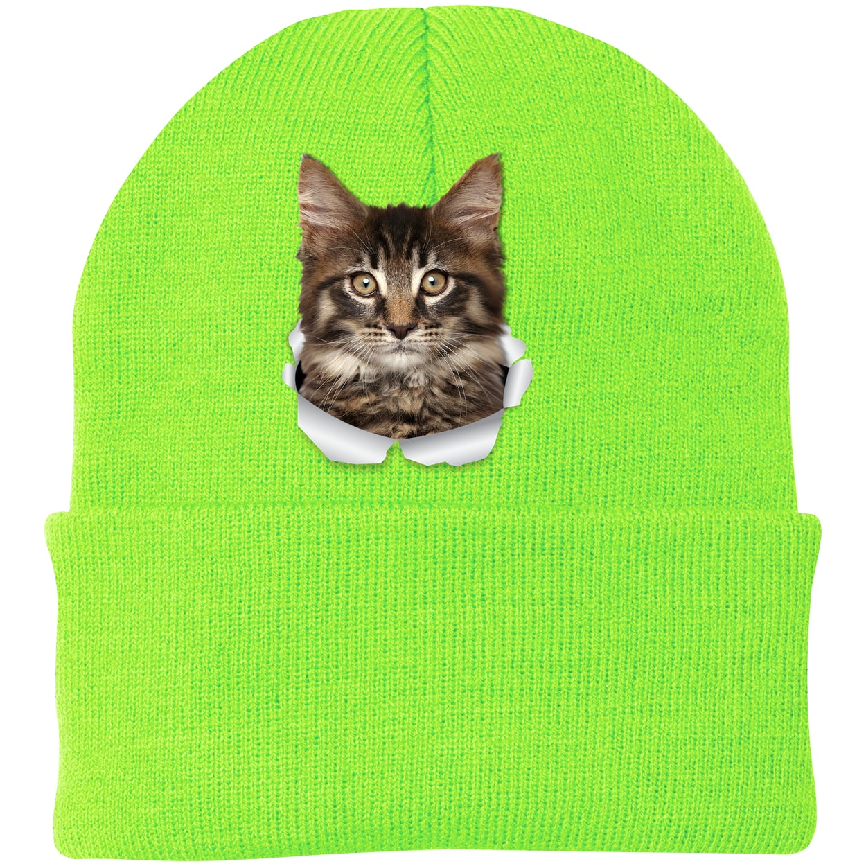 CP90 Port & Company Knit Beanie - Neon Green