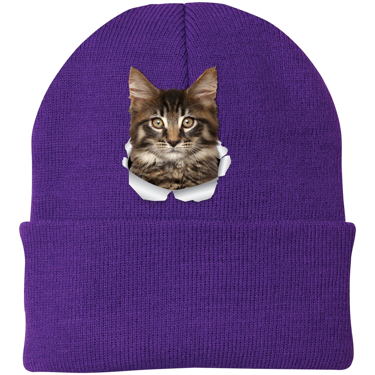 CP90 Port & Company Knit Beanie - Athletic Purple
