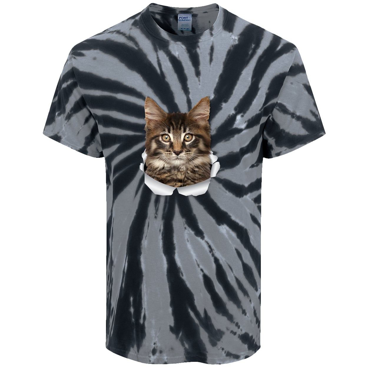 PC147 Port & Company Tie-Dye Tee - Black
