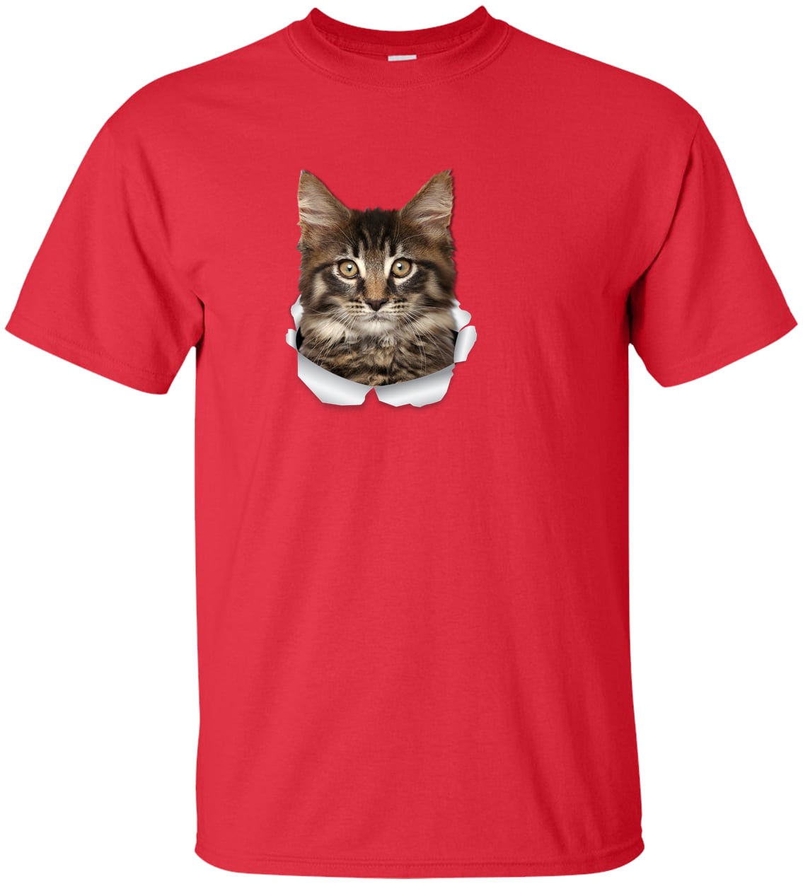 G200T Gildan Mens Tall Ultra Cotton Tee - Red