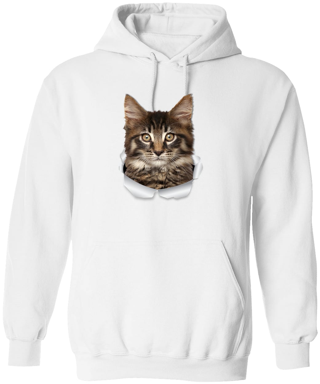 G185 Gildan Pullover Hoodie - White
