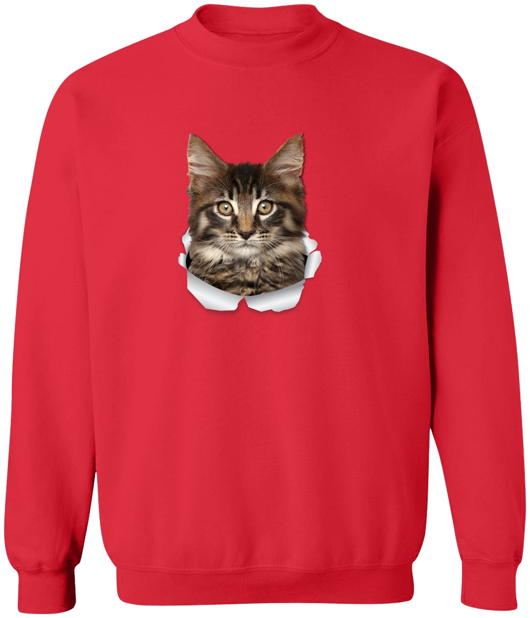 G180 Gildan Crewneck Pullover Sweatshirt - Red