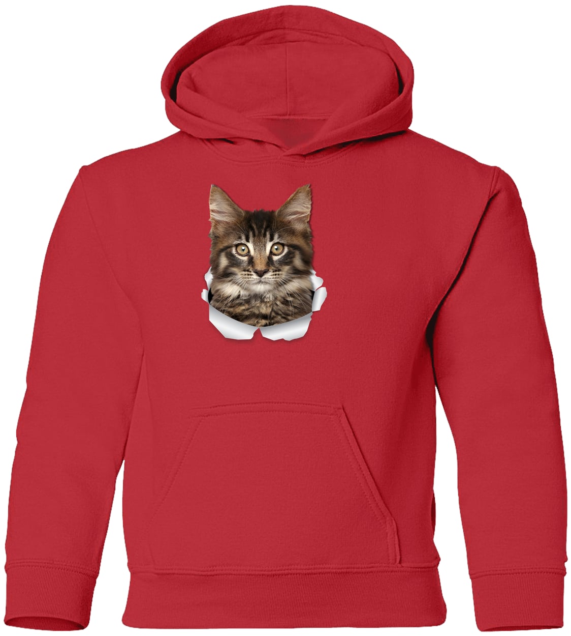 G185B Gildan Youth Pullover Hoodie - Red