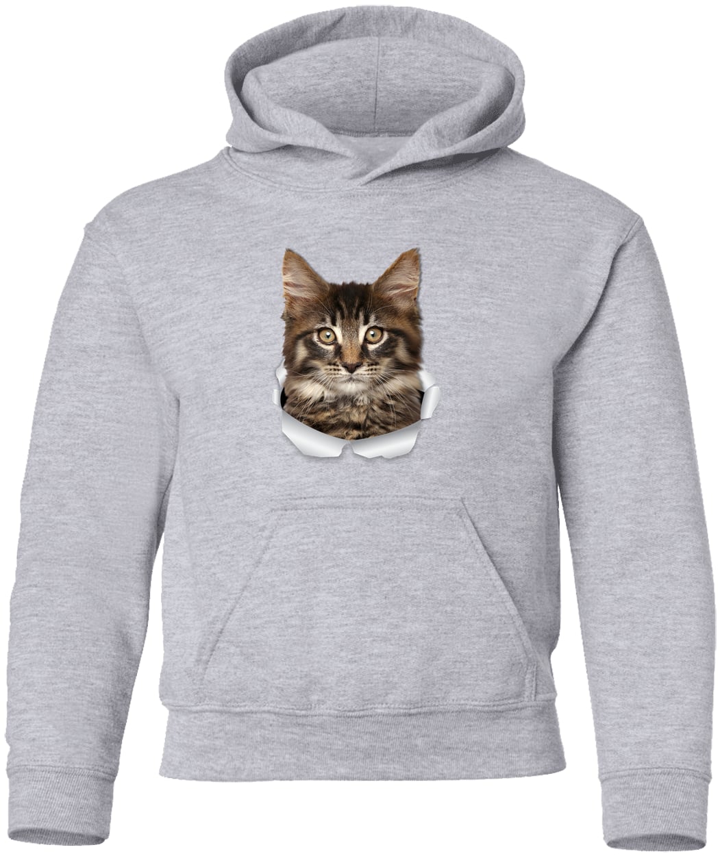 G185B Gildan Youth Pullover Hoodie - Sport Grey