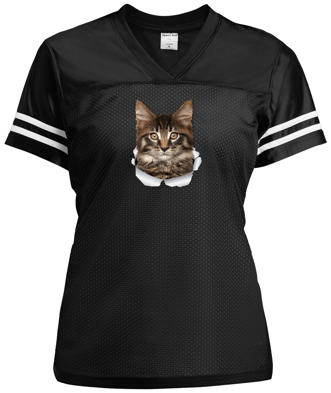 LST307 Sport-Tek Ladies' Replica Jersey - Black/White