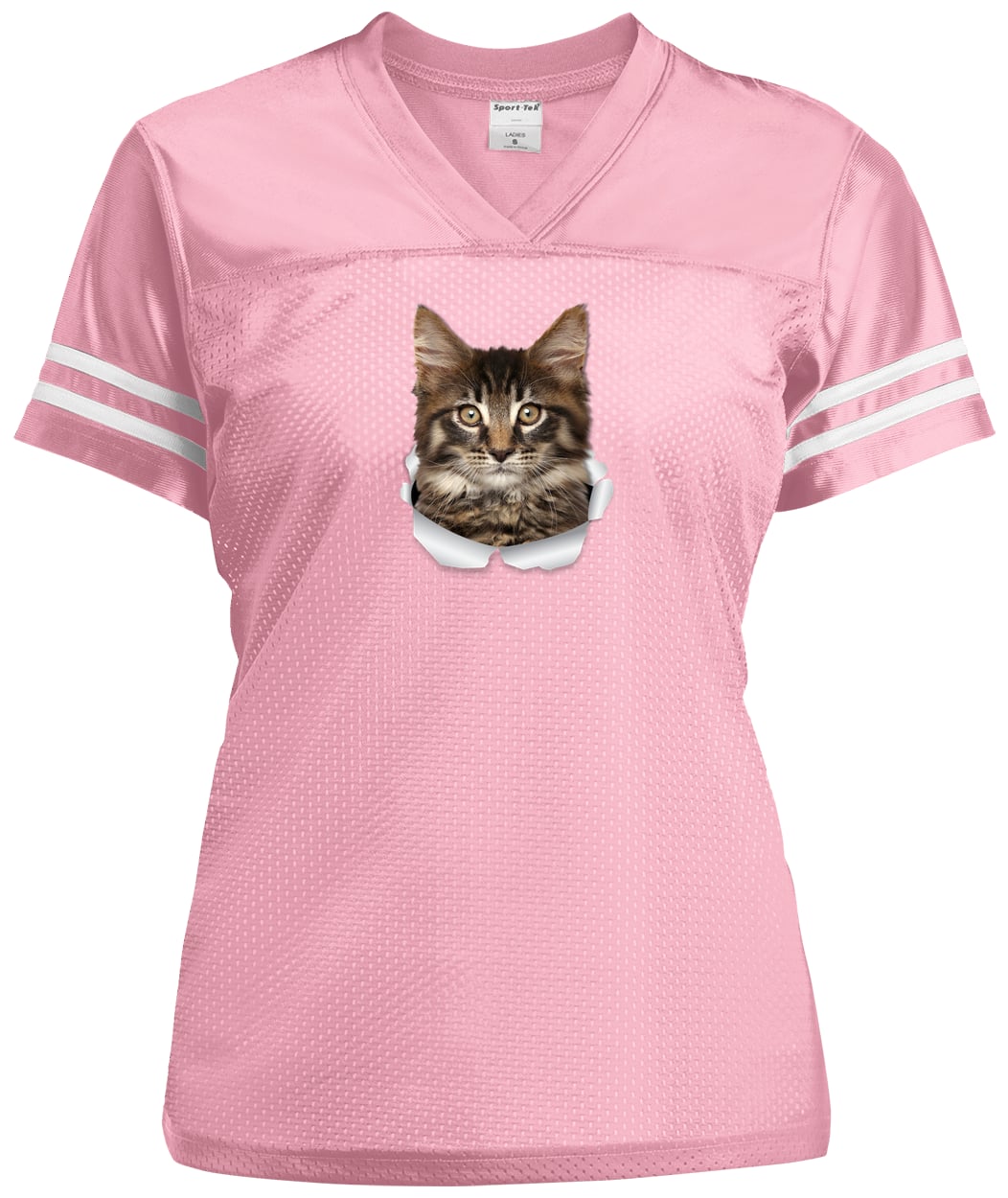 LST307 Sport-Tek Ladies' Replica Jersey - Light Pink/White