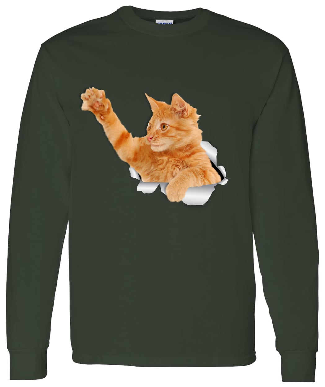 G540 LS T-Shirt 5.3 oz. - Forest Green