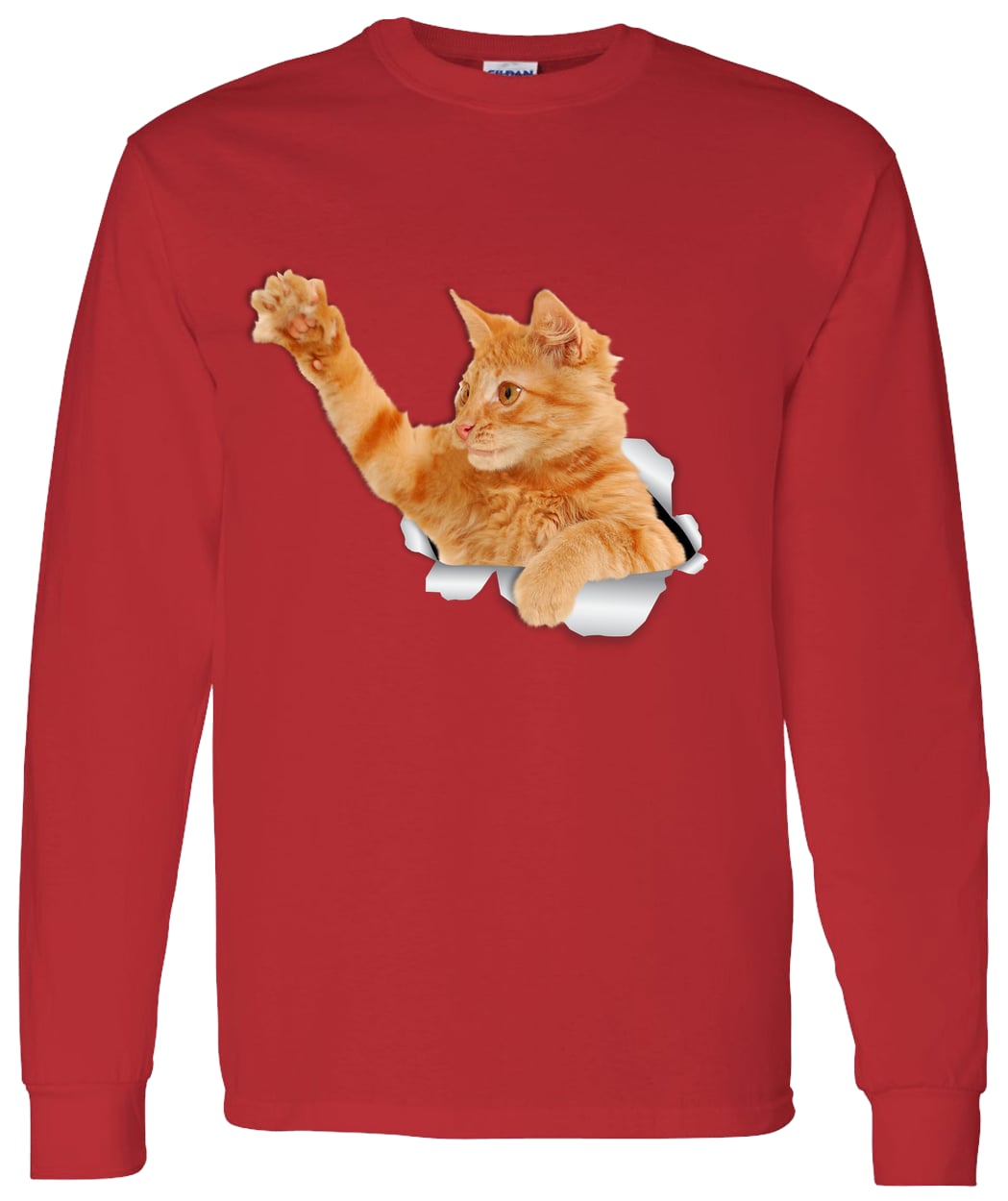G540 LS T-Shirt 5.3 oz. - Red