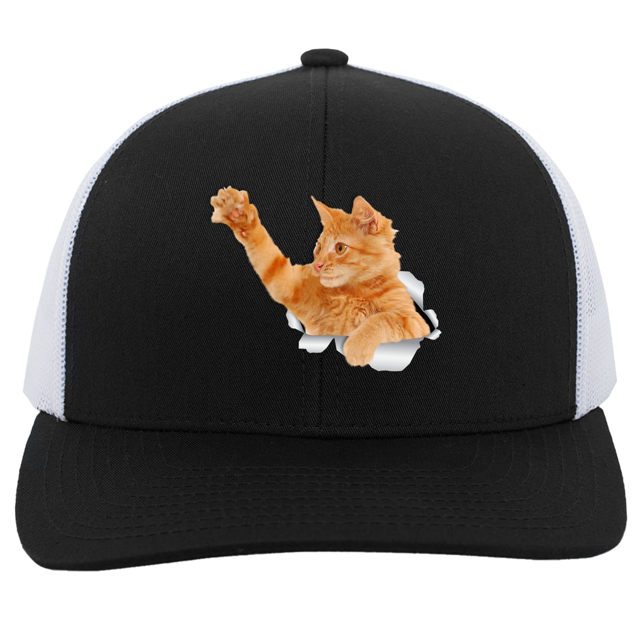 104C Trucker Snap Back - Black/White
