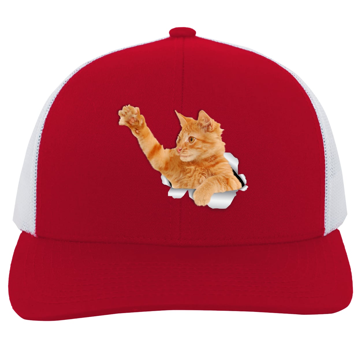 104C Trucker Snap Back - Red/White