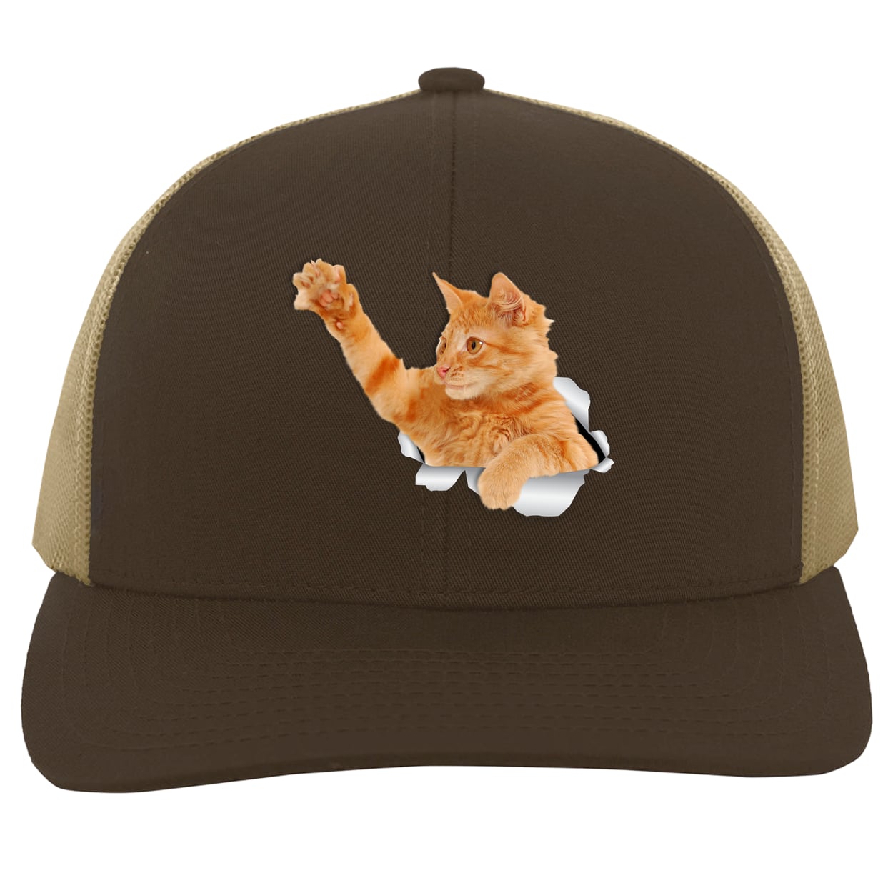 104C Trucker Snap Back - Brown/Khaki