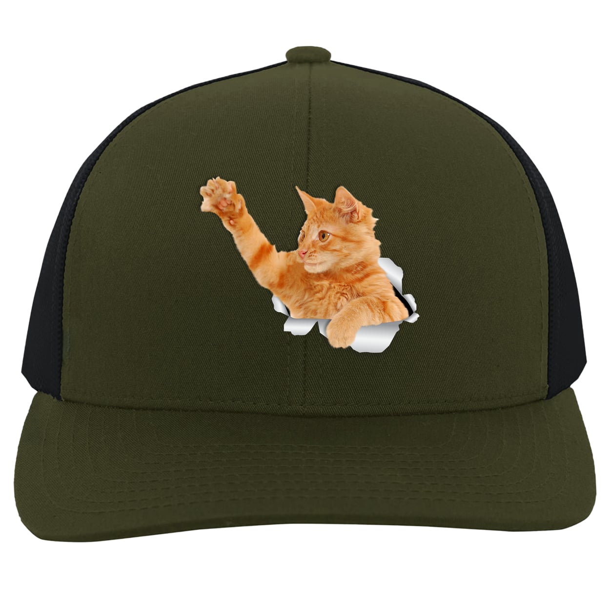 104C Trucker Snap Back - Moss/Charcoal