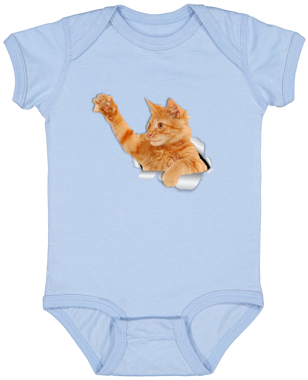 4424 Infant Fine Jersey Bodysuit - Light Blue