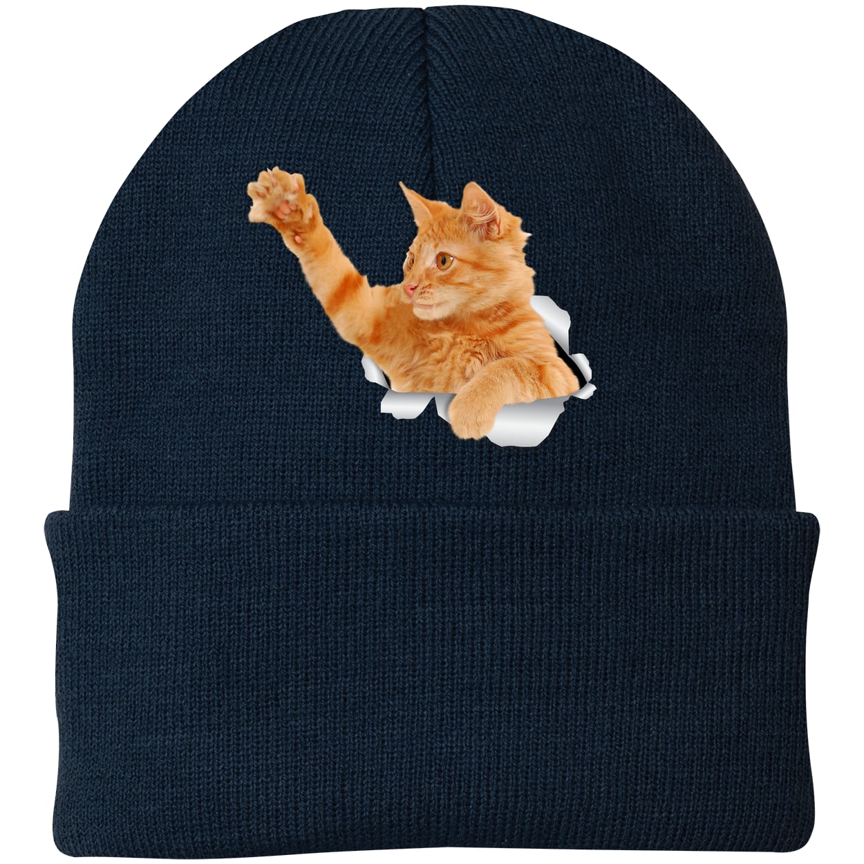 CP90 Port & Company Knit Beanie - Navy
