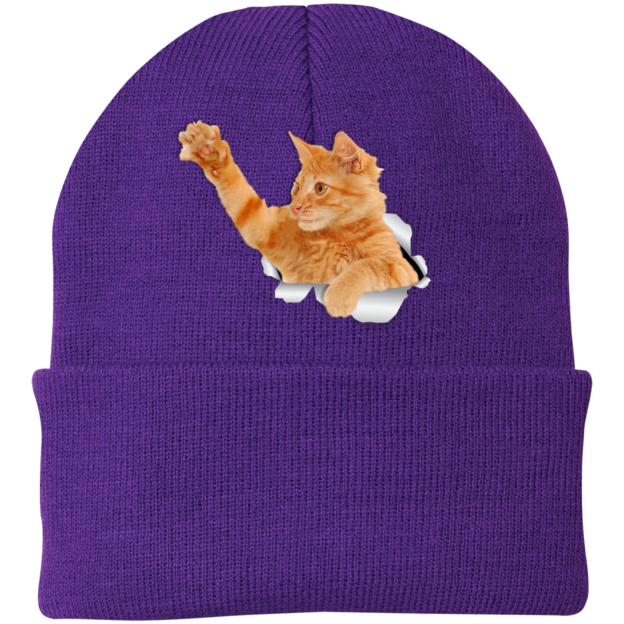 CP90 Port & Company Knit Beanie - Athletic Purple