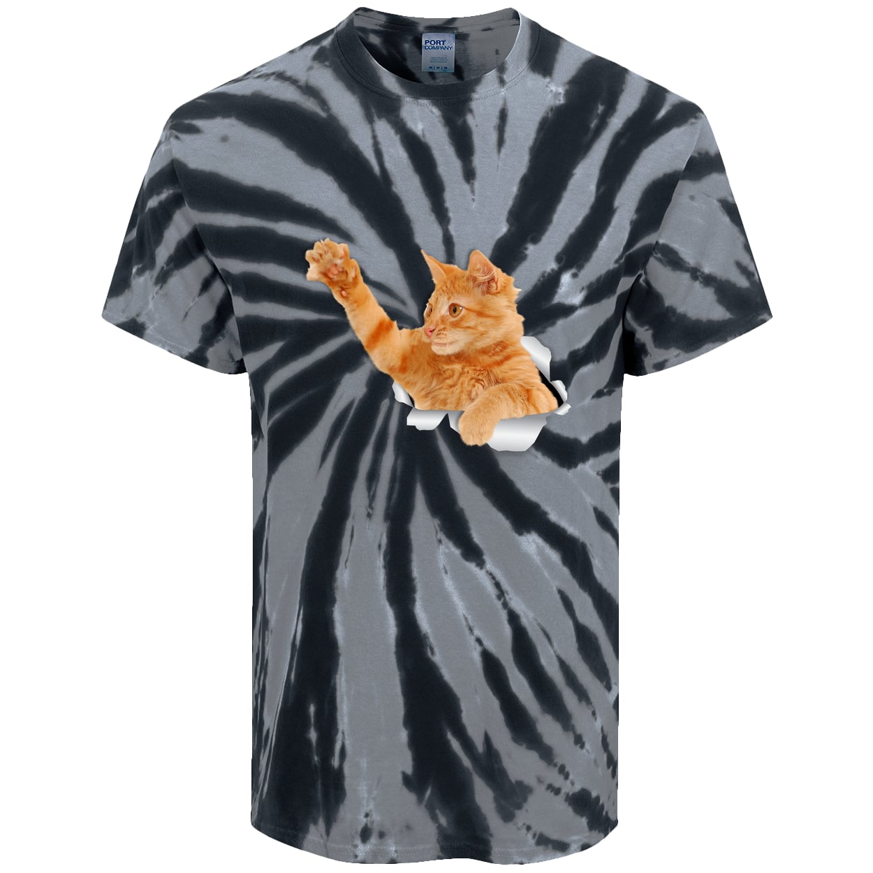 PC147 Port & Company Tie-Dye Tee - Black