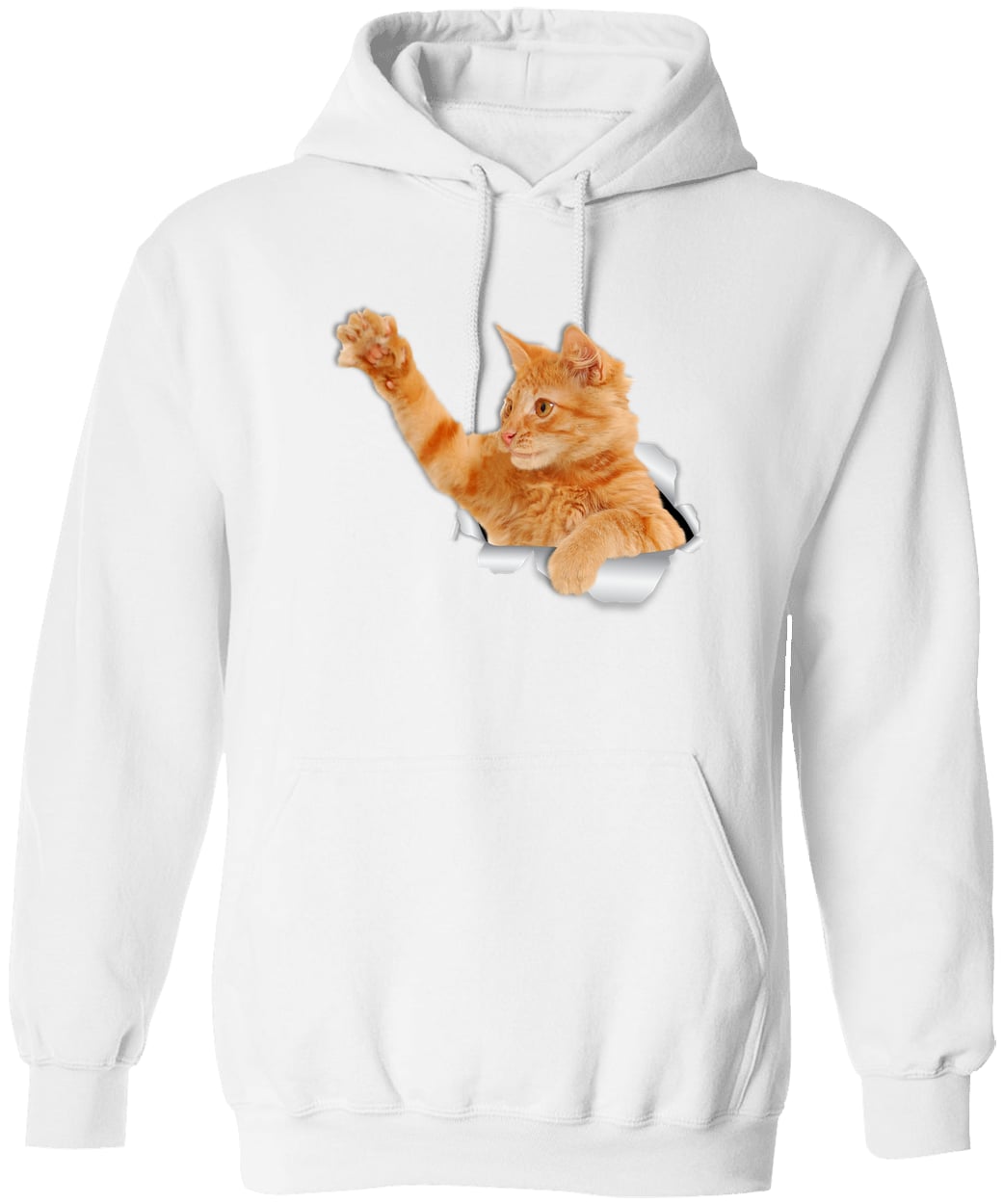 G185 Gildan Pullover Hoodie - White