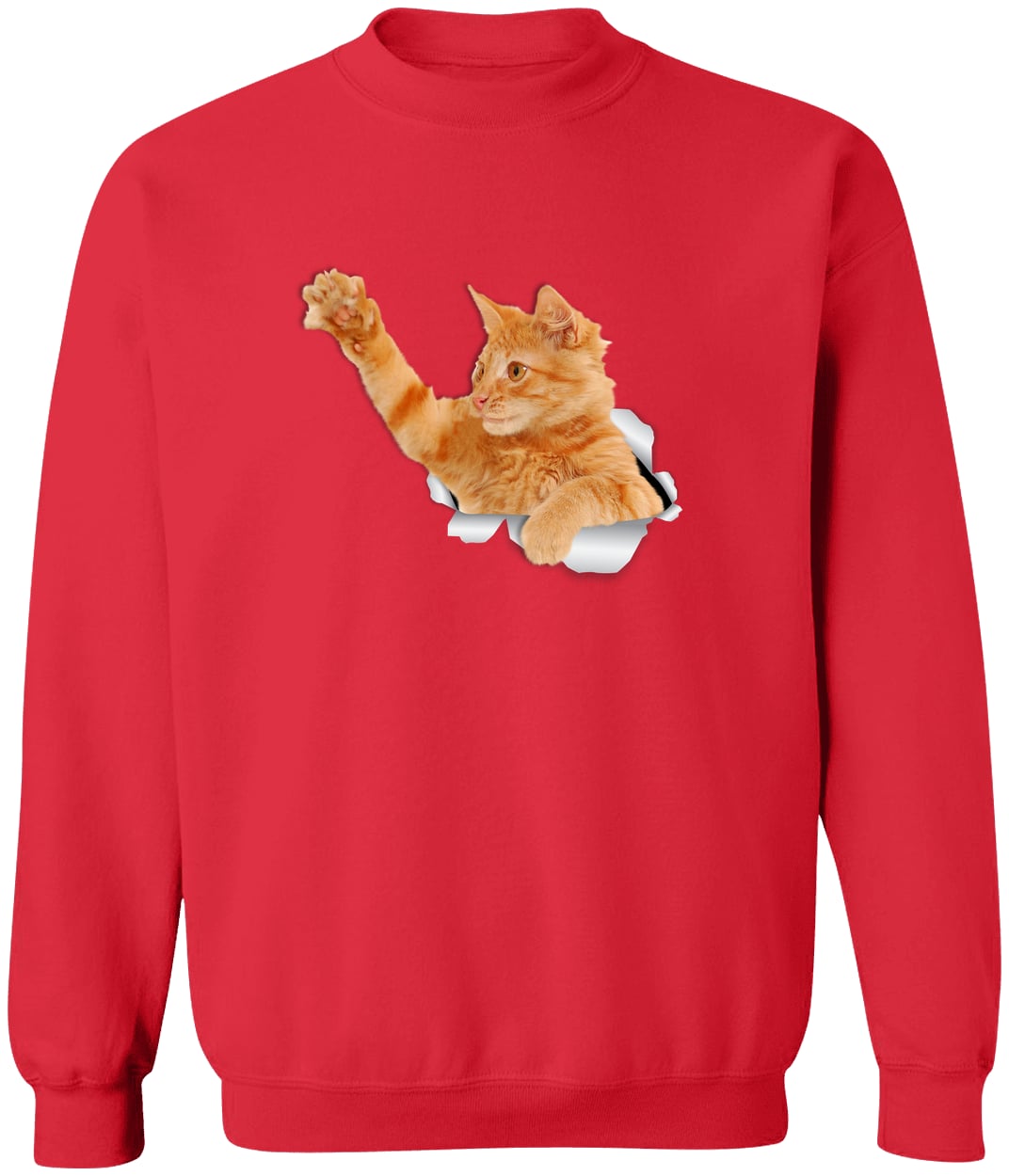 G180 Gildan Crewneck Pullover Sweatshirt - Red