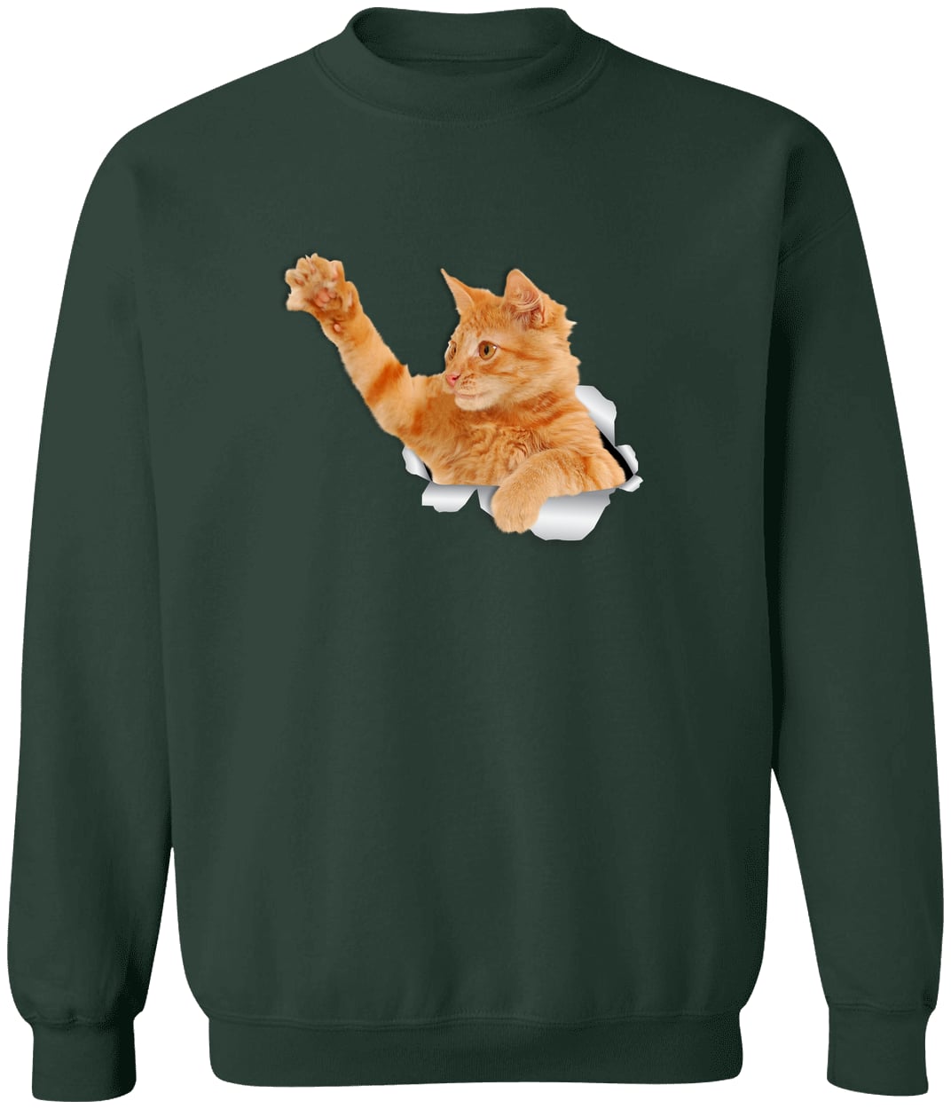 G180 Gildan Crewneck Pullover Sweatshirt - Forest Green