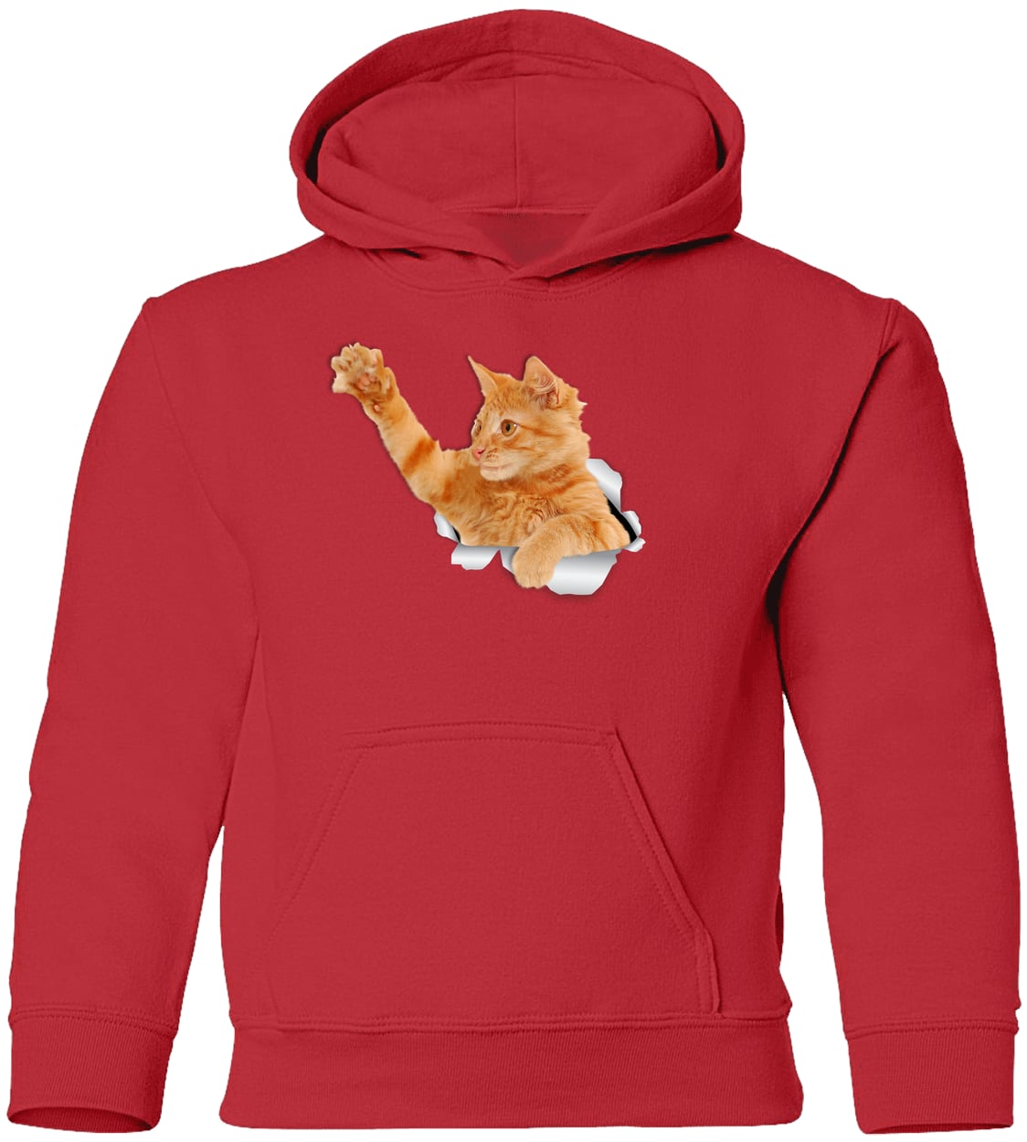G185B Gildan Youth Pullover Hoodie - Red