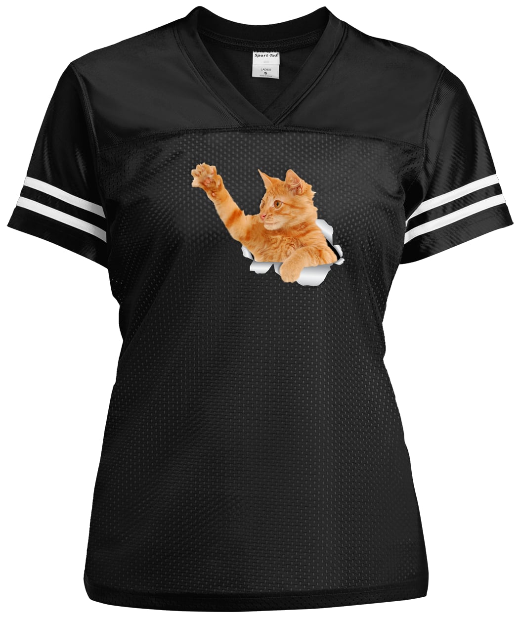 LST307 Sport-Tek Ladies' Replica Jersey - Black/White