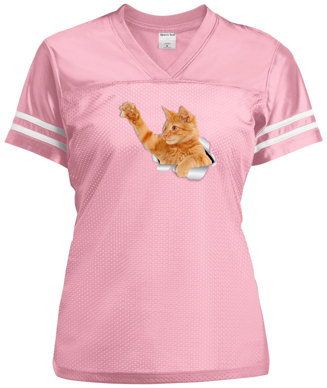 LST307 Sport-Tek Ladies' Replica Jersey - Light Pink/White