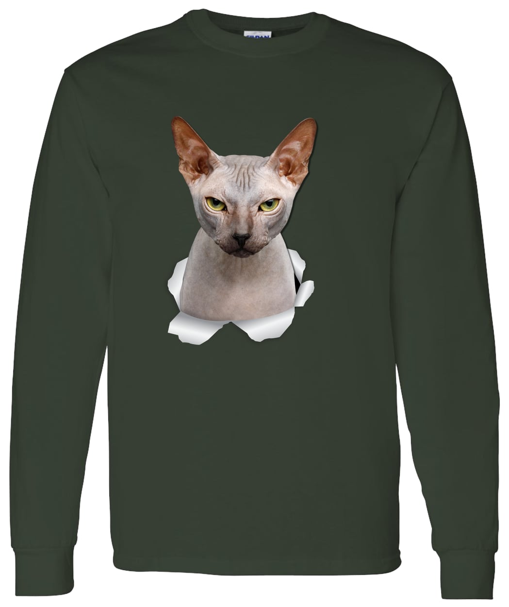 G540 LS T-Shirt 5.3 oz. - Forest Green