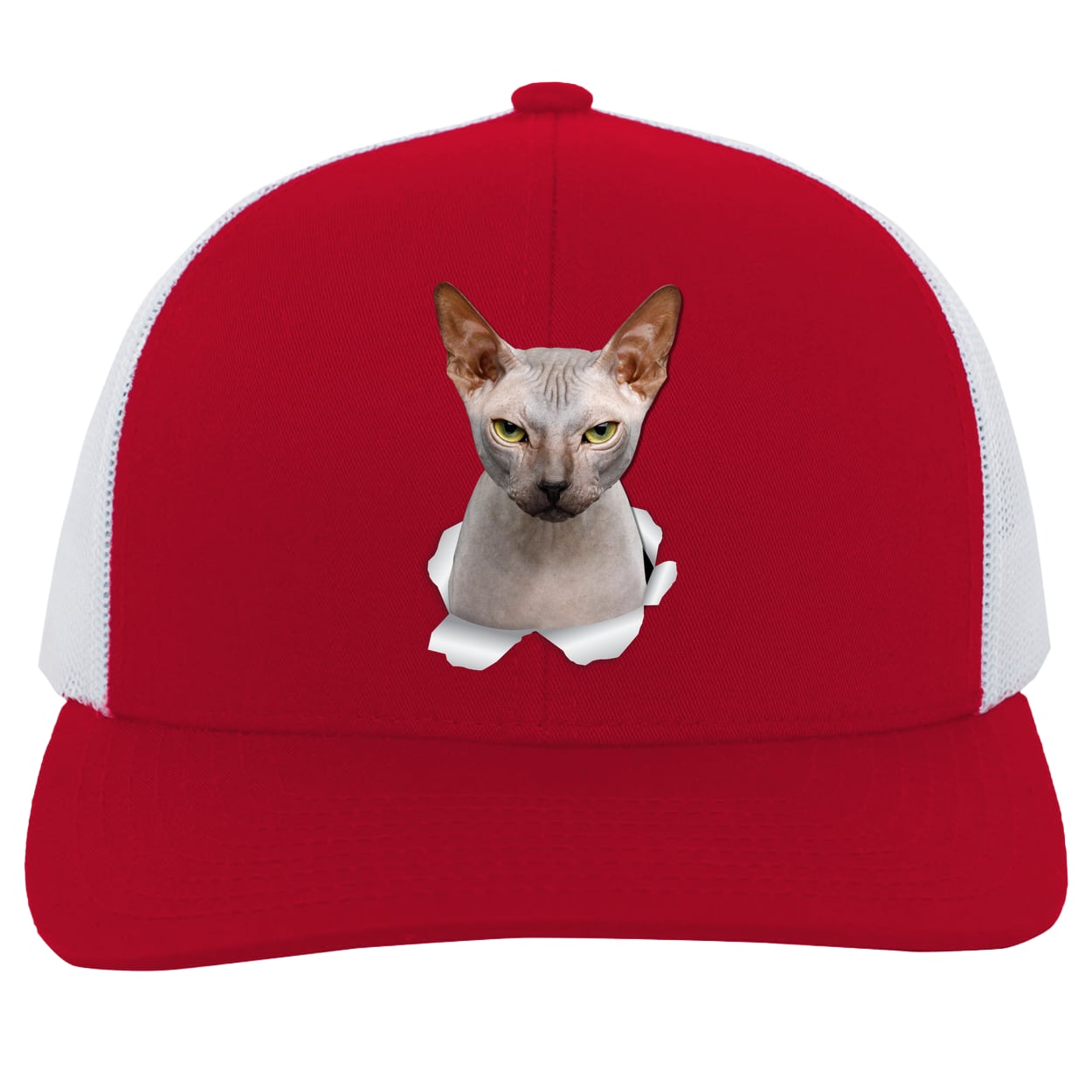 104C Trucker Snap Back - Red/White