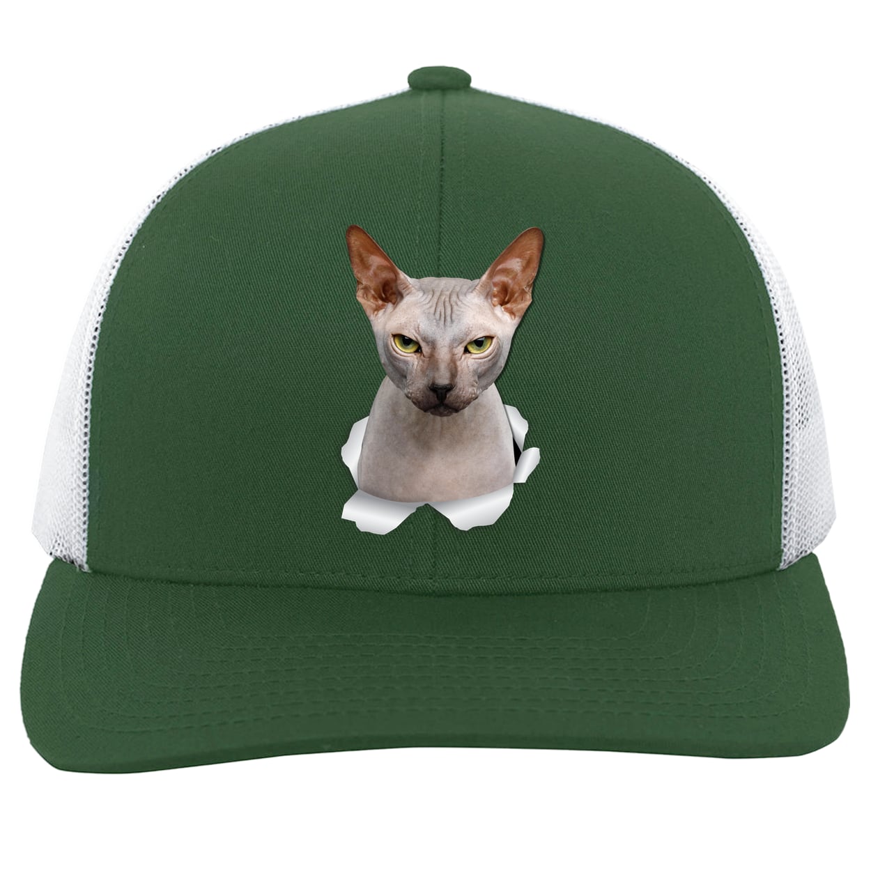 104C Trucker Snap Back - Dark Green/White