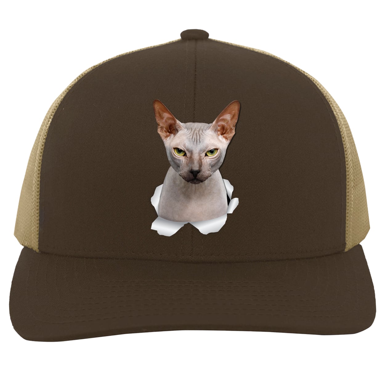 104C Trucker Snap Back - Brown/Khaki