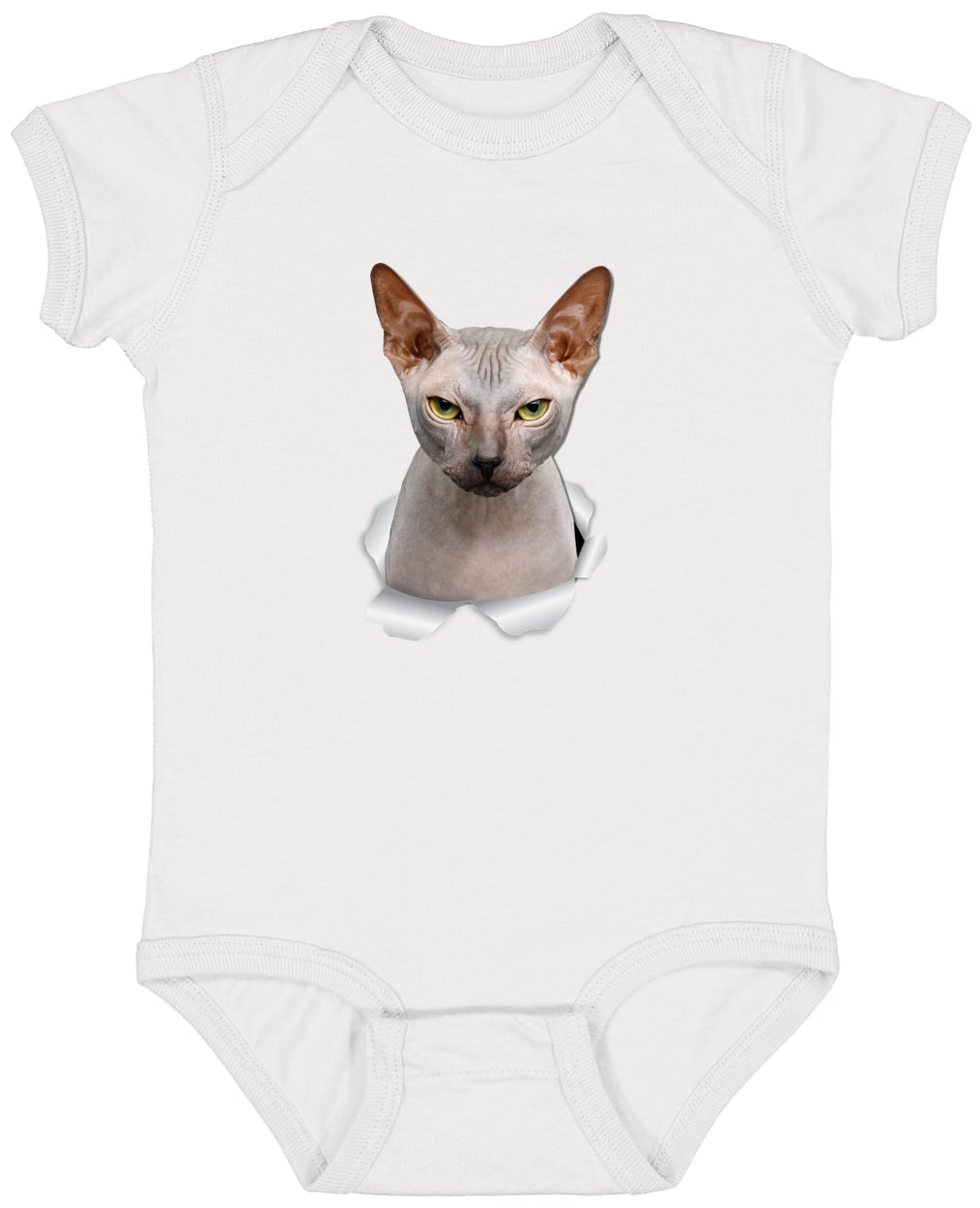 4424 Infant Fine Jersey Bodysuit - White