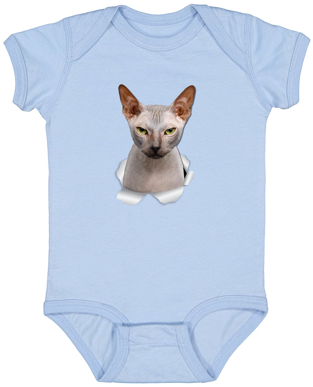 4424 Infant Fine Jersey Bodysuit - Light Blue