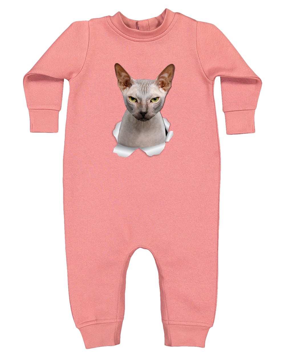 4447 Rabbit Skins Infant Fleece One-Piece Bodysuit - Mauvelous
