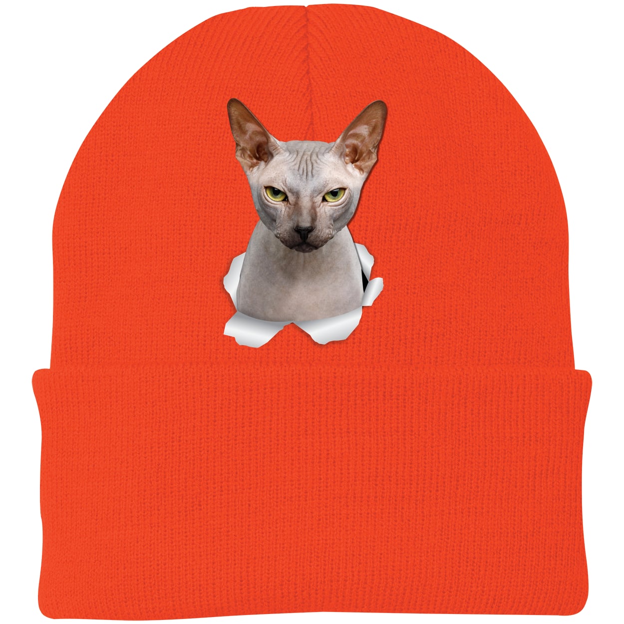 CP90 Port & Company Knit Beanie - Athletic Orange