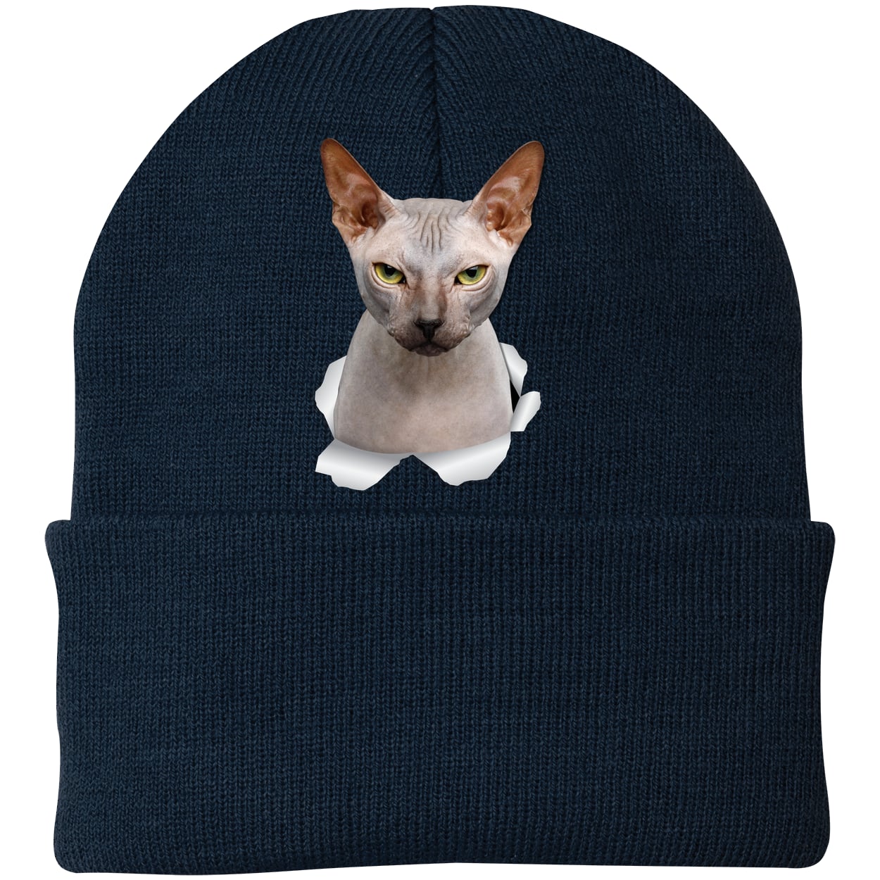CP90 Port & Company Knit Beanie - Navy