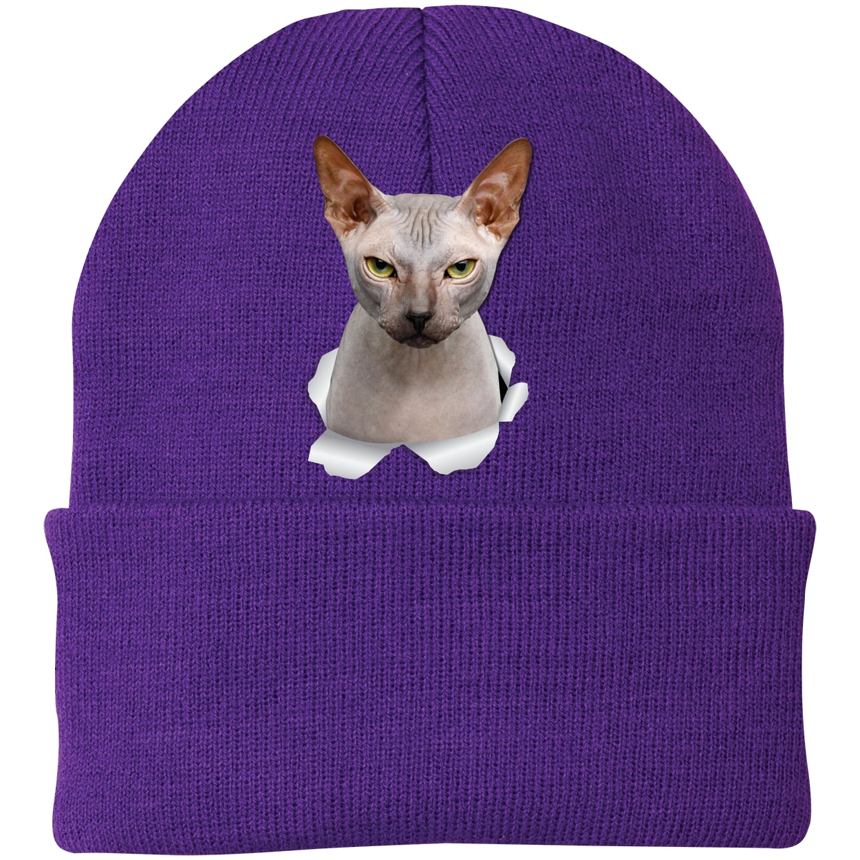 CP90 Port & Company Knit Beanie - Athletic Purple