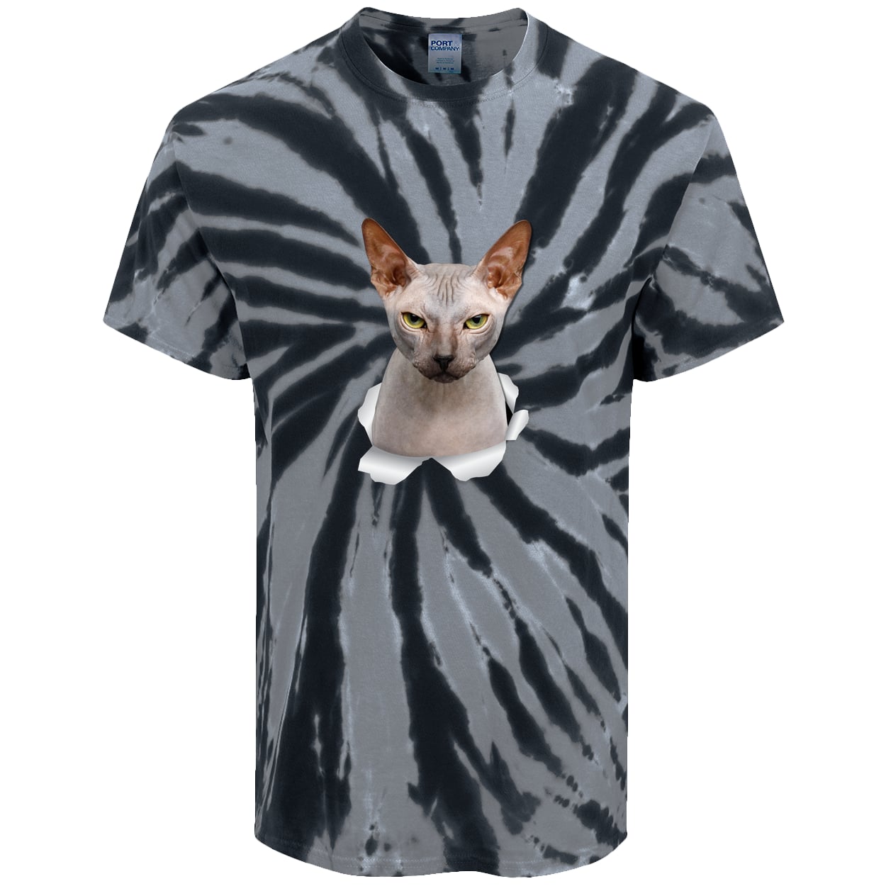 PC147 Port & Company Tie-Dye Tee - Black