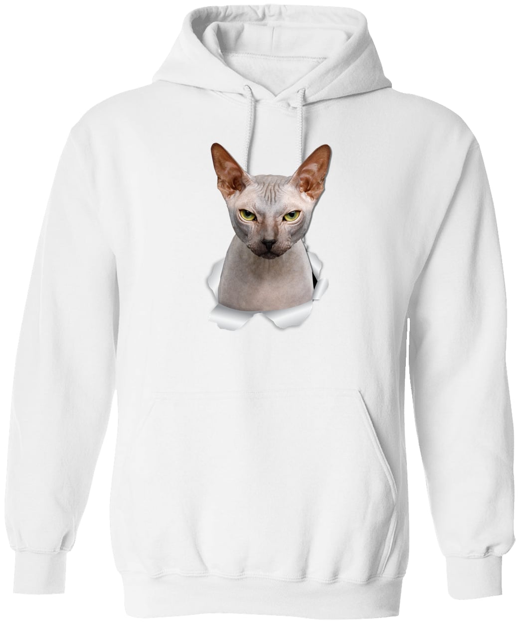 G185 Gildan Pullover Hoodie - White