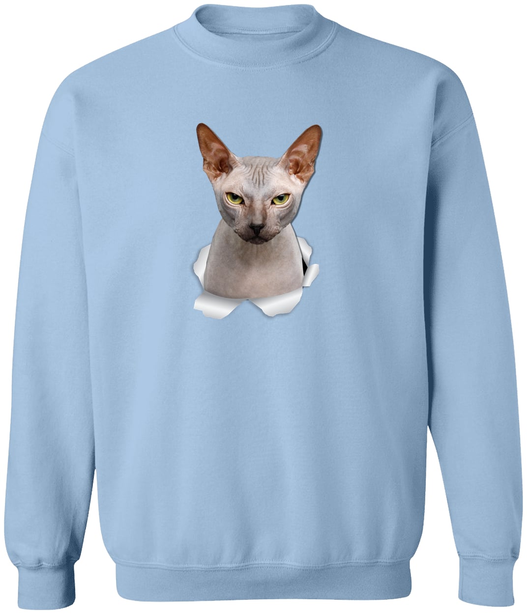G180 Gildan Crewneck Pullover Sweatshirt - Light Blue